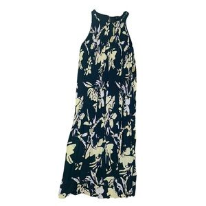HALOGEN Midi Green Floral Dress